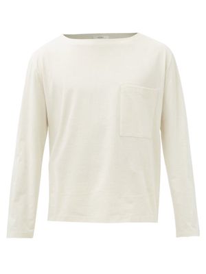 The Row - Enright Patch-pocket Cotton-jersey T-shirt - Mens - Cream