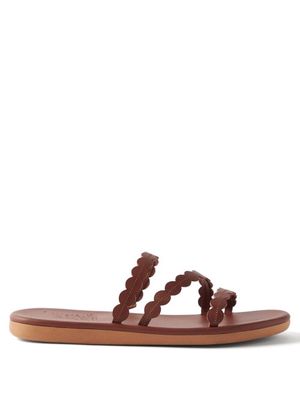 Ancient Greek Sandals - Oceanis Leather Sandals - Womens - Brown