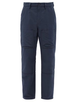 Jacquemus - Pacalo Cotton-blend Wide-leg Trousers - Mens - Navy