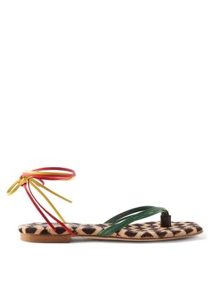 Brother Vellies - Tyla Leather Sandals - Womens - Multi
