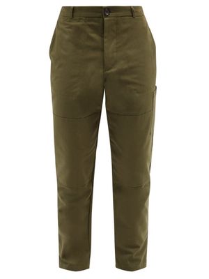 Oliver Spencer - Judo Organic-cotton Canvas Trousers - Mens - Green
