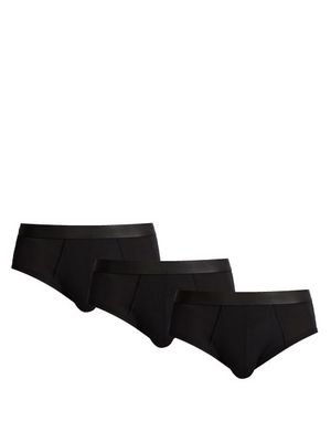 CDLP - Pack Of Three Stretch-jersey Briefs - Mens - Black
