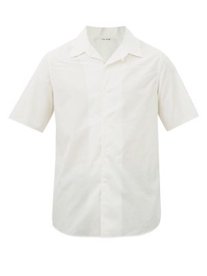 The Row - Giuseppe Short-sleeved Cotton-poplin Shirt - Mens - Cream
