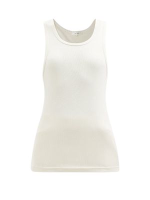 The Row - Glaura Scoop-neck Cotton-jersey Tank Top - Womens - White