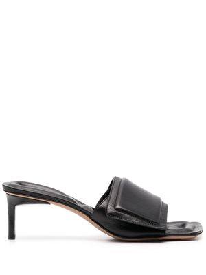 Jacquemus Piscine 65mm square-toe sandals - Black