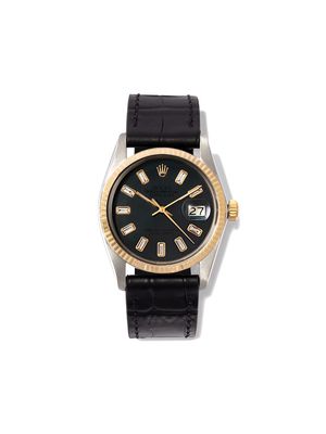Lizzie Mandler Fine Jewelry pre-owned customised Rolex Datejust 29mm - Black