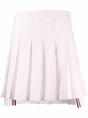 Thom Browne striped pleated skirt - Pink