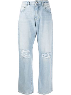 ICON DENIM Bella mid-rise straight jeans - Blue