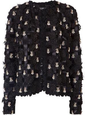 Dolce & Gabbana crystal-embellished woven jacket - Black