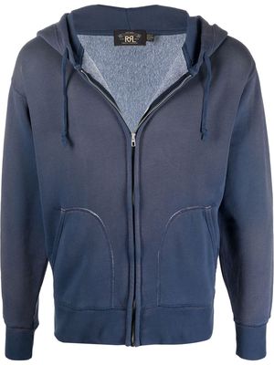 Ralph Lauren RRL zipped long-sleeved hoodie - Blue
