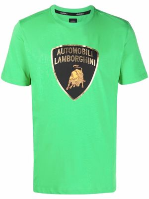 Automobili Lamborghini logo-print crew-neck T-shirt - Green
