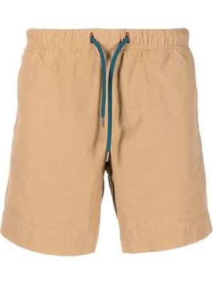 PS Paul Smith logo-patch organic-cotton shorts - Neutrals