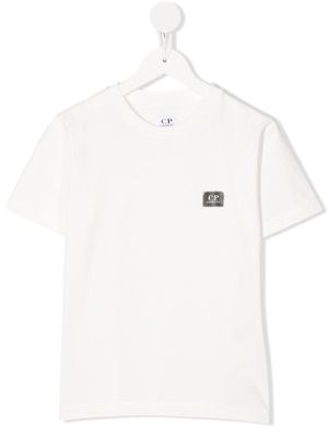 C.P. Company Kids logo-patch cotton T-shirt - White