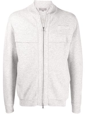 N.Peal wool-cashmere blend bomber jacket - Grey