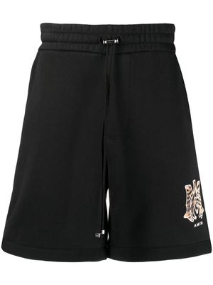 AMIRI logo-patch track shorts - Black