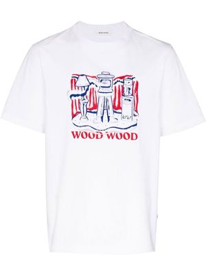 Wood Wood Bobby JC Office T-shirt - White