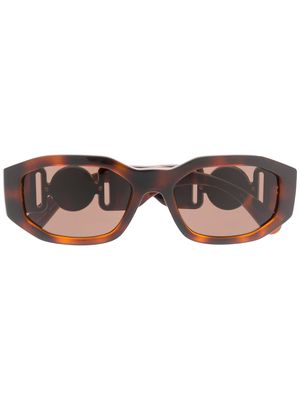 Versace Eyewear Hexad Signature sunglasses - Brown