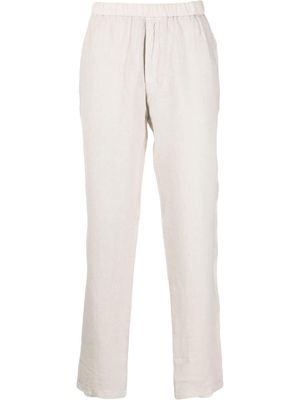 Boglioli straight-leg linen trousers - Neutrals
