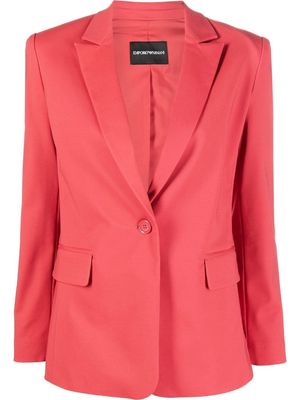 Emporio Armani single-breasted tailored blazer - Pink