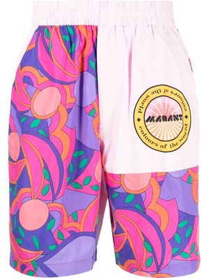 Isabel Marant patchwork bermuda shorts - Pink