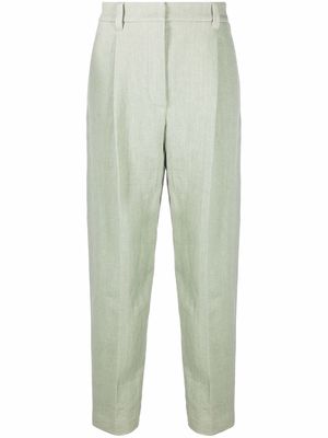 Brunello Cucinelli corduroy straight-leg trousers - Green