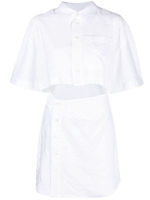 Jacquemus cut-out shirtdress - White