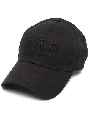 IRO Greb embroidered-logo cap - Black