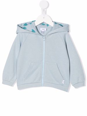 Knot Georgia zip-up hooded jacket - Blue