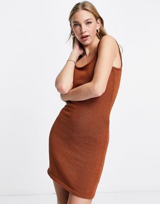 Rhythm Suki knit beach dress in brown