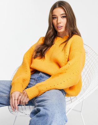 Urban Revivo knitted sweater in orange