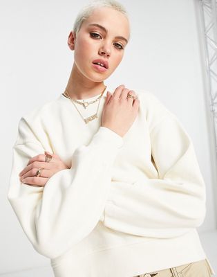 Urban Revivo sweater with seam detail in white