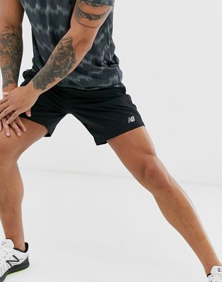 New Balance Running 7 inch shorts in black