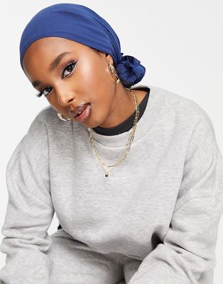 Trendyol hijab head scarf in navy-Blue