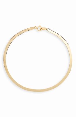 Loren Stewart Herringbone Chain Bracelet in Yellow Gold