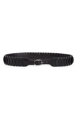 paco rabanne Pacoio Leather Belt in P001 Black