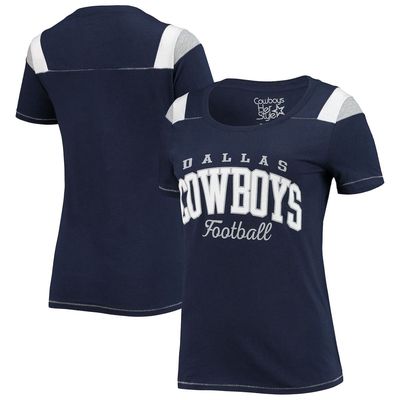 NFL Women's Navy Dallas Cowboys Peggy Scoop-Neck T-Shirt