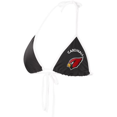 Women's G-III 4Her by Carl Banks Black Arizona Cardinals Perfect Match Bikini Top