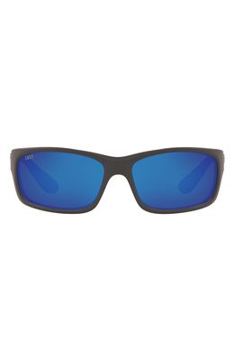 Costa Del Mar 62mm Waypoint Rectangluar Polaraized Sunglasses in Crystal Grey