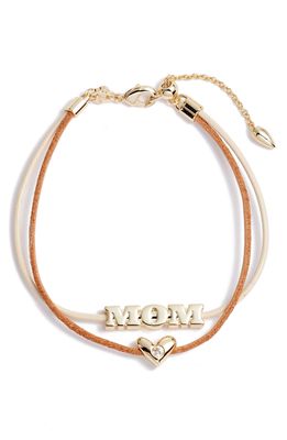 Kendra Scott Mom Friendship Bracelet in Gold Metal