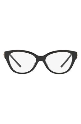 Tory Burch 52mm Cat Eye Optical Glasses in Black/Demo Lens