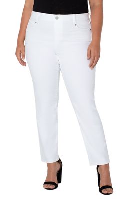 Liverpool Los Angeles Gia Glider Pull-On Slim Jeans in Bright White