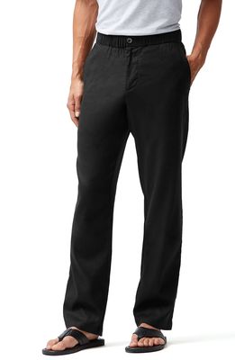 TOMMY BAHAMA Relaxed Fit Linen Pants in Black