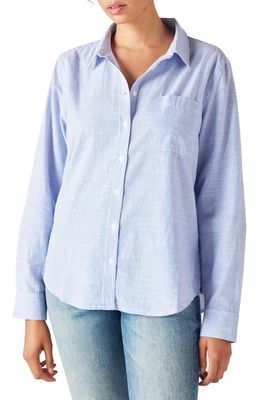 Lucky Brand Boyfriend Button-Up Shirt in Blue Multi