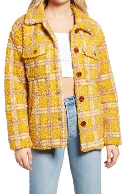 Vigoss Plaid Jacket in Mustard