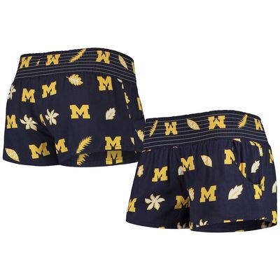 Women's Wes & Willy Navy Michigan Wolverines Beach Shorts