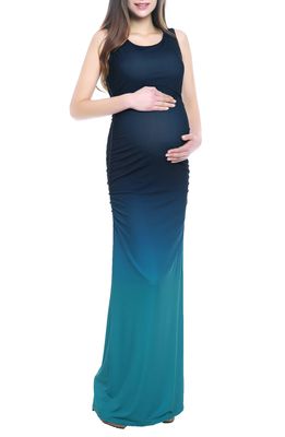 Kimi and Kai Sonia Ombre Maternity Maxi Dress in Multicolored
