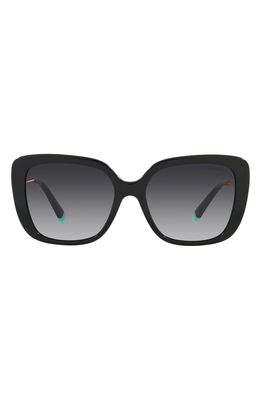 Tiffany & Co. 55mm Gradient Butterfly Sunglasses in Black