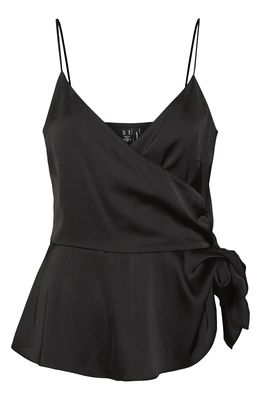 VERO MODA Kenny Drapey Recycled Polyester Camisole in Black
