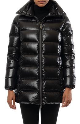 The Recycled Planet Company Sade Recycled Down Puffer Coat in Black