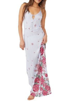 Free People Get to You Floral Maxi Sundress in Hydrangea Combo